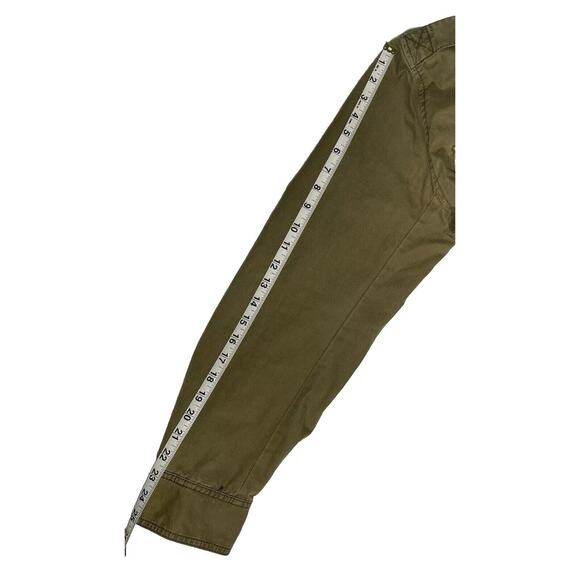 Vintage Gap Factory Men’s Khaki Olive Green Hooded Utility Grunge Boho Jacket, S - Picture 8 of 12